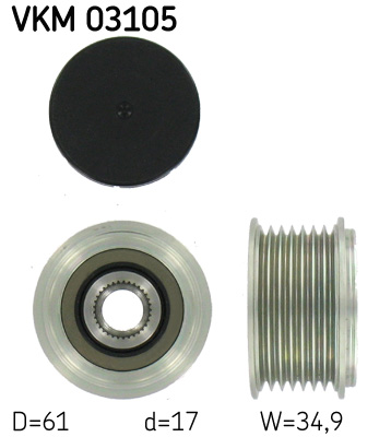 SKF VKM 03105 Dispositivo ruota libera alternatore